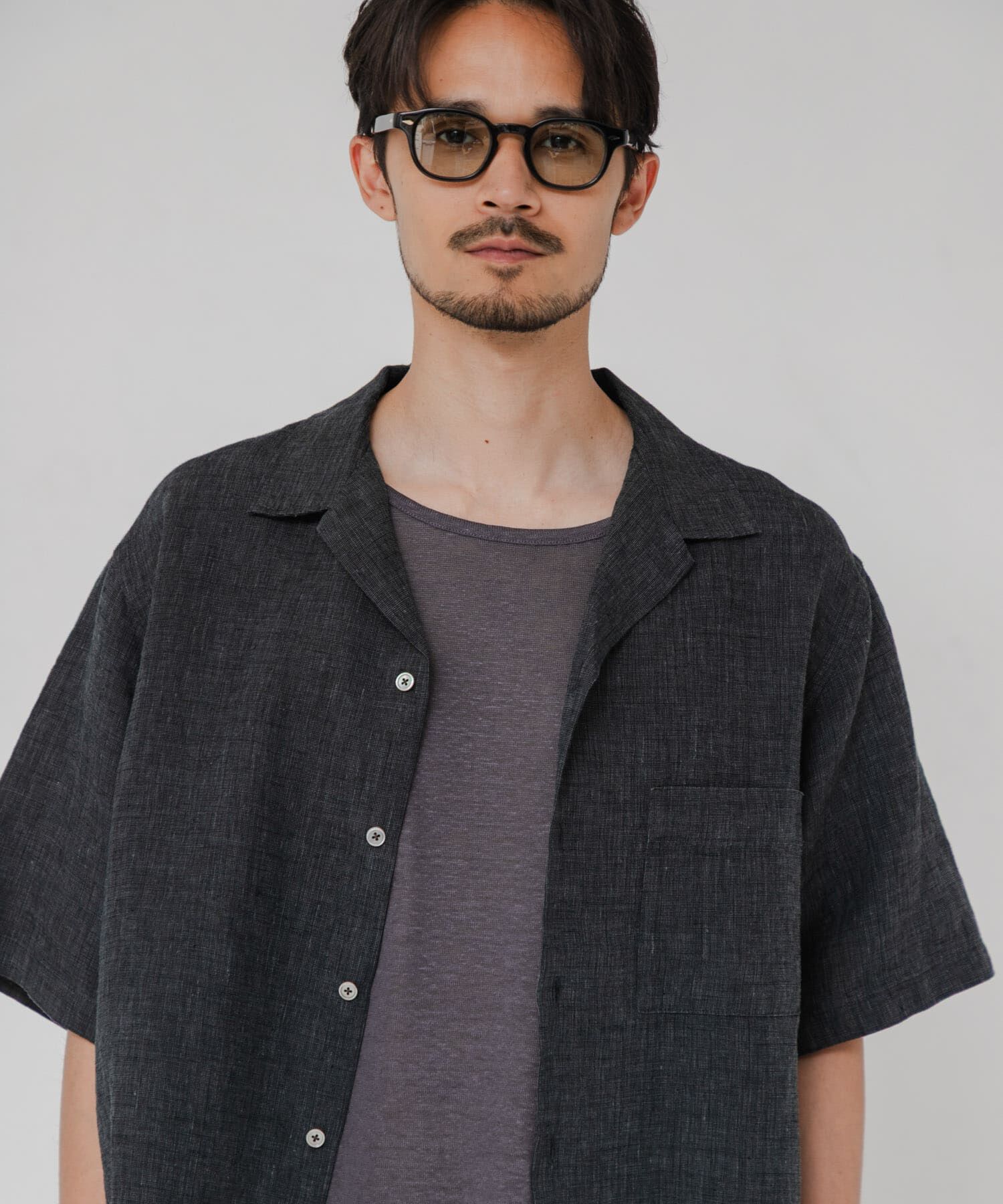 URBAN RESEARCH「LINEN CHAMBRAY O/C SHIRTS」|シャツ・ブラウス|