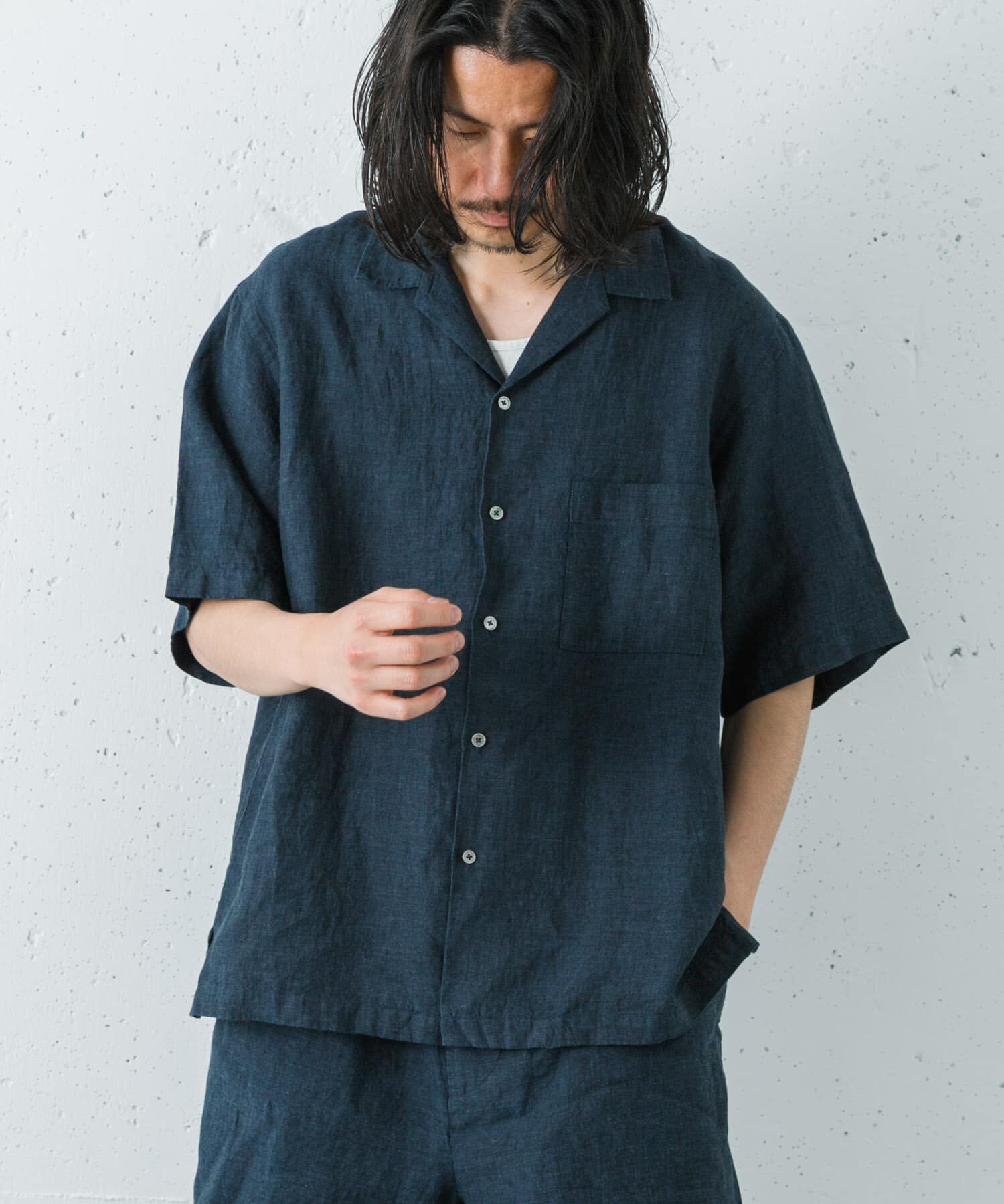 URBAN RESEARCH「LINEN CHAMBRAY O/C SHIRTS」|シャツ・ブラウス|