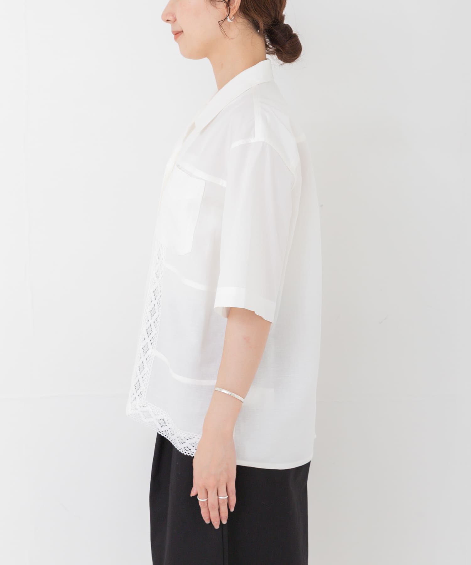 URBAN RESEARCH「Teya　LACE PANEL SHIRTS」|シャツ・ブラウス|