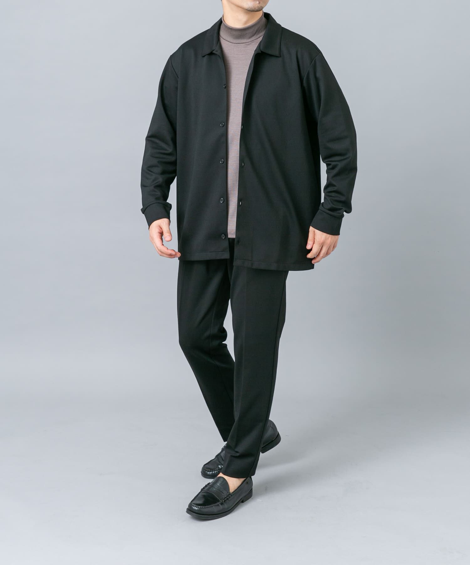 URBAN RESEARCH ROSSO「『セットアップ対応/防シワ』ウールジャージーシャツカーディガン」|シャツ・ブラウス|