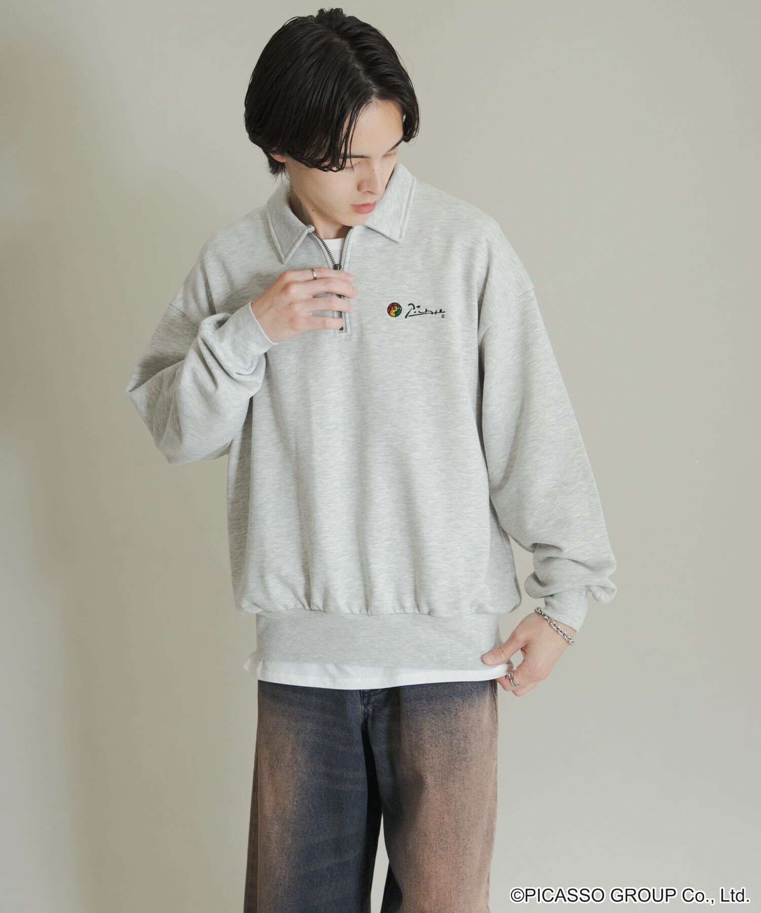 SENSE OF PLACE by URBAN RESEARCH「PICASSO ハーフジップスウェット」|スウェット・ジャージ|