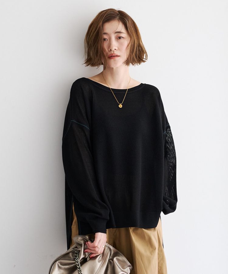Editt by YECCA VECCA「メッシュルーズニット」|ニット・セーター|