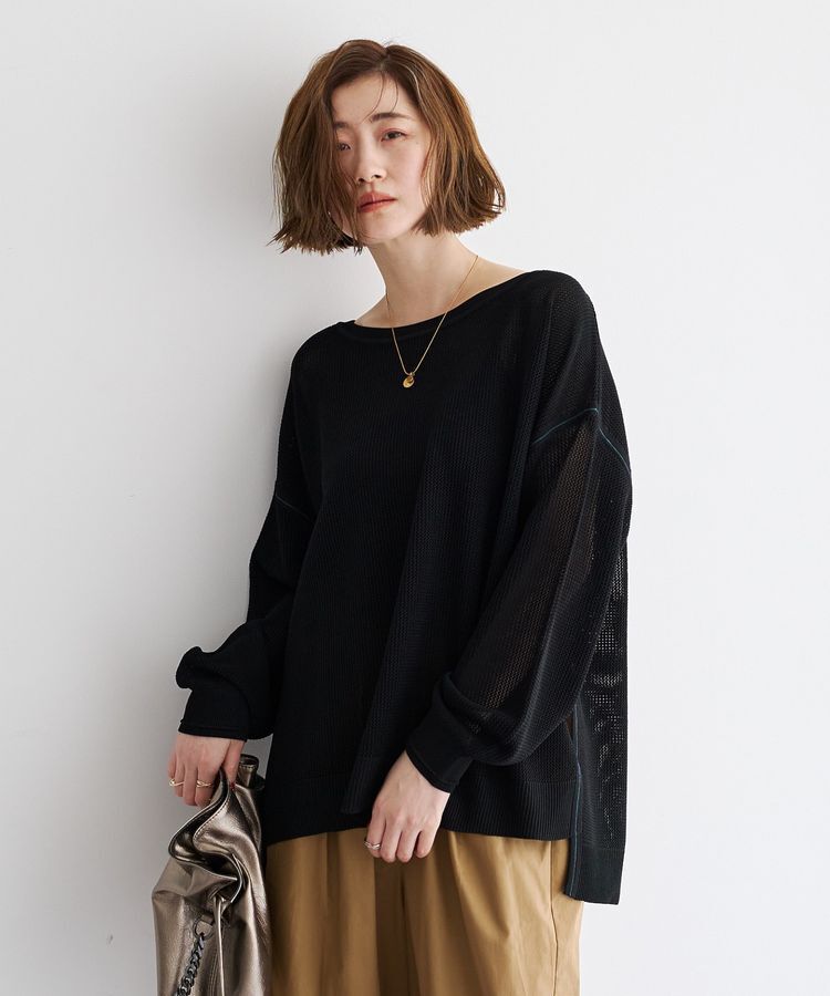 Editt by YECCA VECCA「メッシュルーズニット」|ニット・セーター|