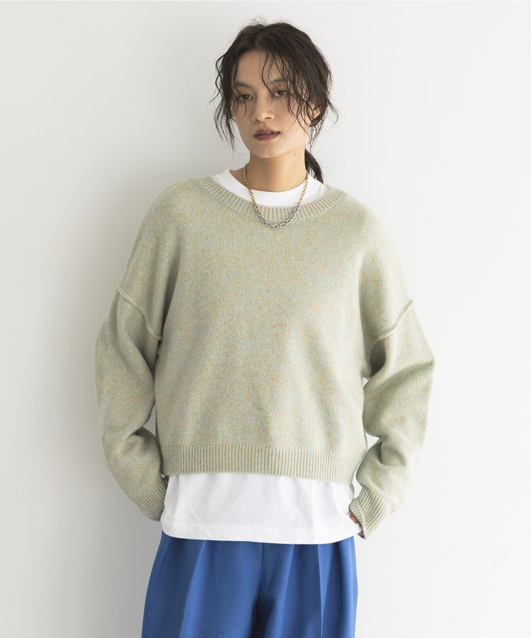 GARAGE OF GOOD CLOTHING「ミックスヤーンショートニットプルオーバー」|ニット・セーター|