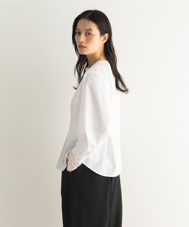 GARAGE OF GOOD CLOTHING「ムジレースカフスタックブラウス」|シャツ・ブラウス|