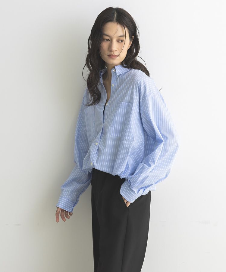 GARAGE OF GOOD CLOTHING「裾ドロストロングスリーブスクエアシャツ」|シャツ・ブラウス|
