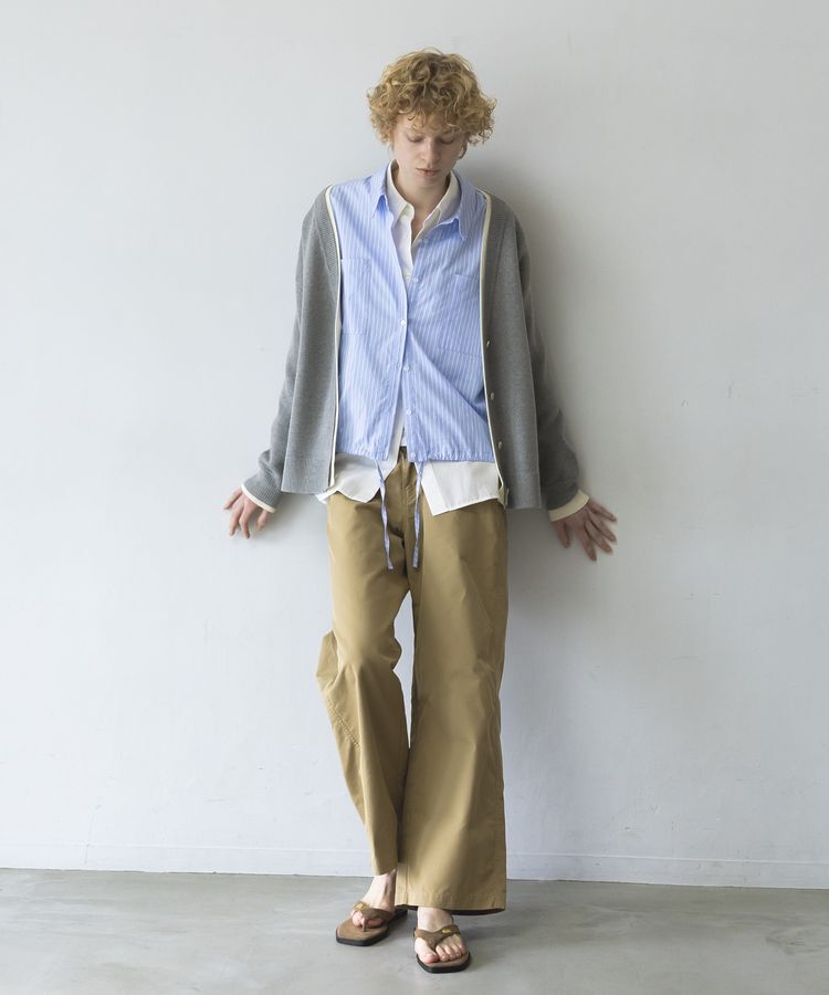 GARAGE OF GOOD CLOTHING「裾ドロストロングスリーブスクエアシャツ」|シャツ・ブラウス|