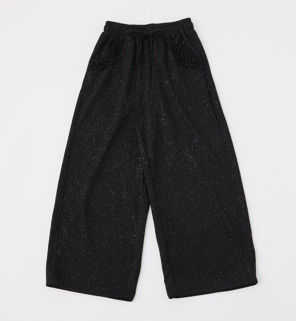 「【UVカット/セットアップ可能】刺しゅう入りキラキラスウェットパンツ」|その他|