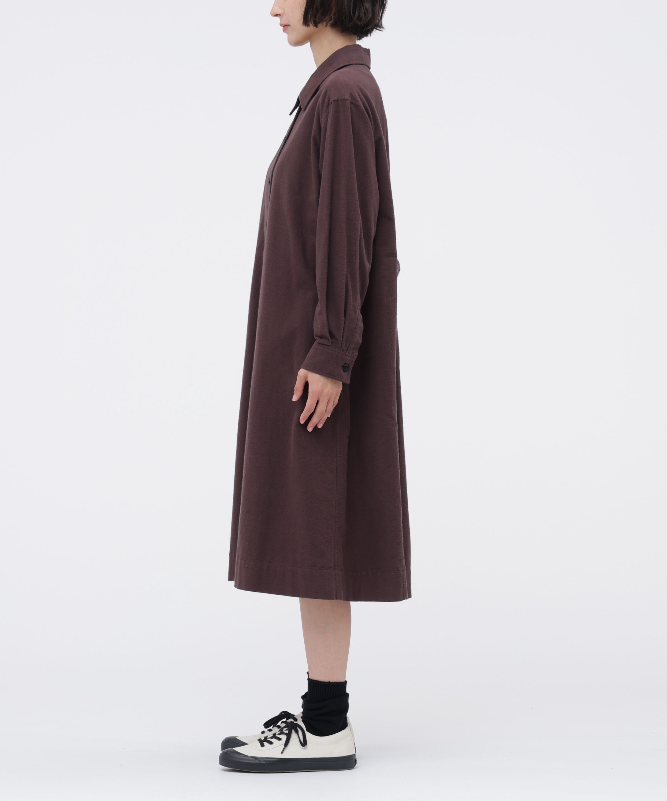 MHL.「COMPACT BRUSHED COTTON DRESS」|ワンピース|
