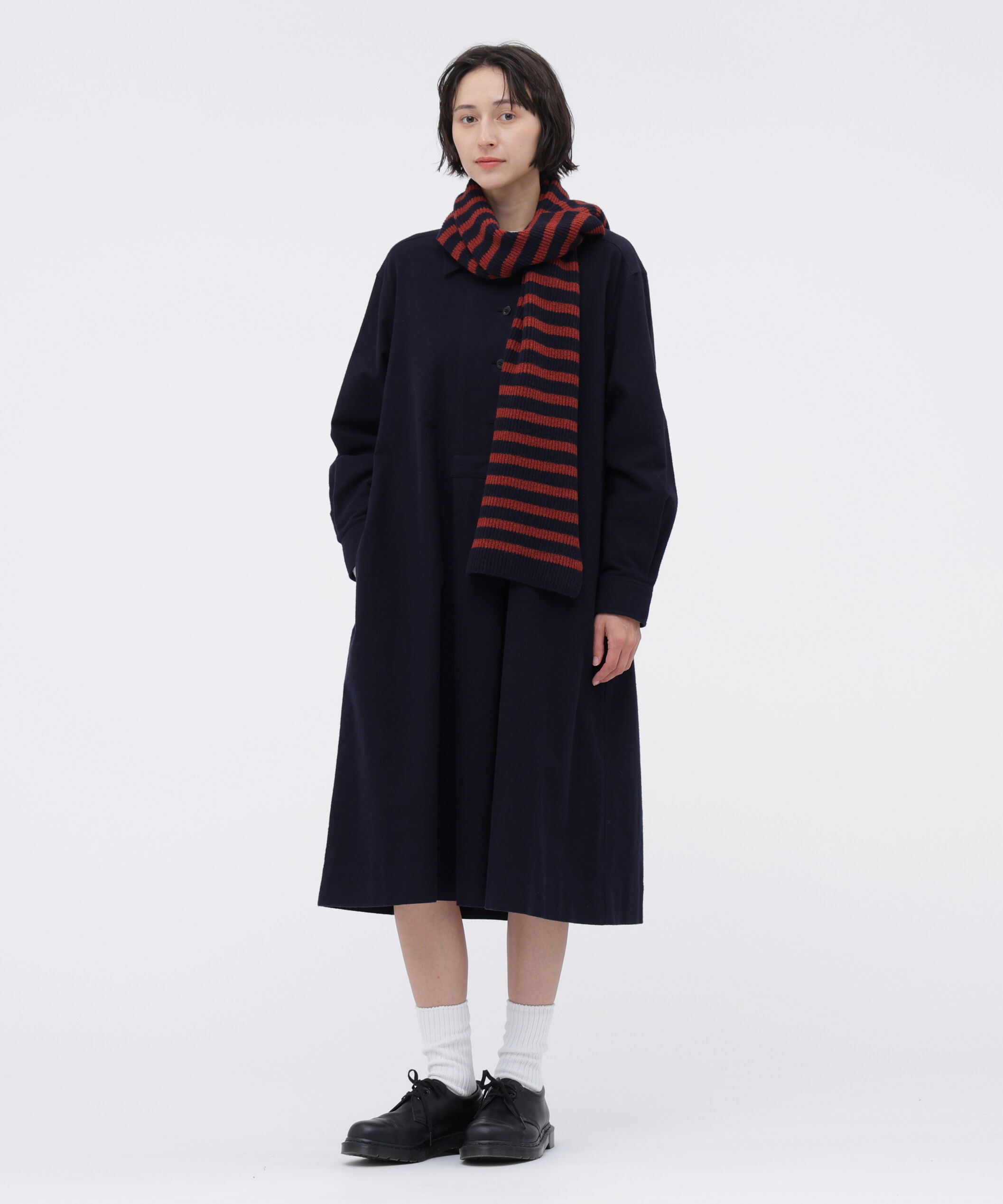 MHL.「COMPACT BRUSHED COTTON DRESS」|ワンピース|