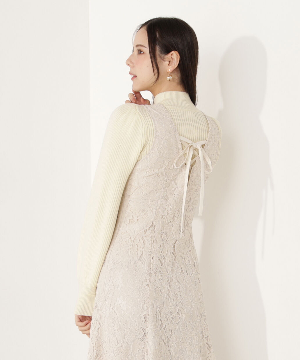 PROPORTION BODY DRESSING「ハイネックボリュームスリーブニット」|ニット・セーター|