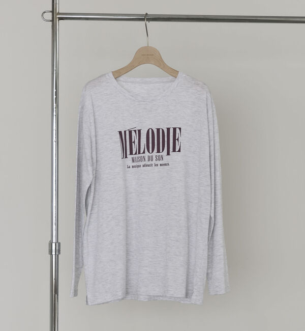 Doux archives「ＭＥＬＯＤＩＥロゴロンＴｅｅ」|Tシャツ・カットソー|GRAY