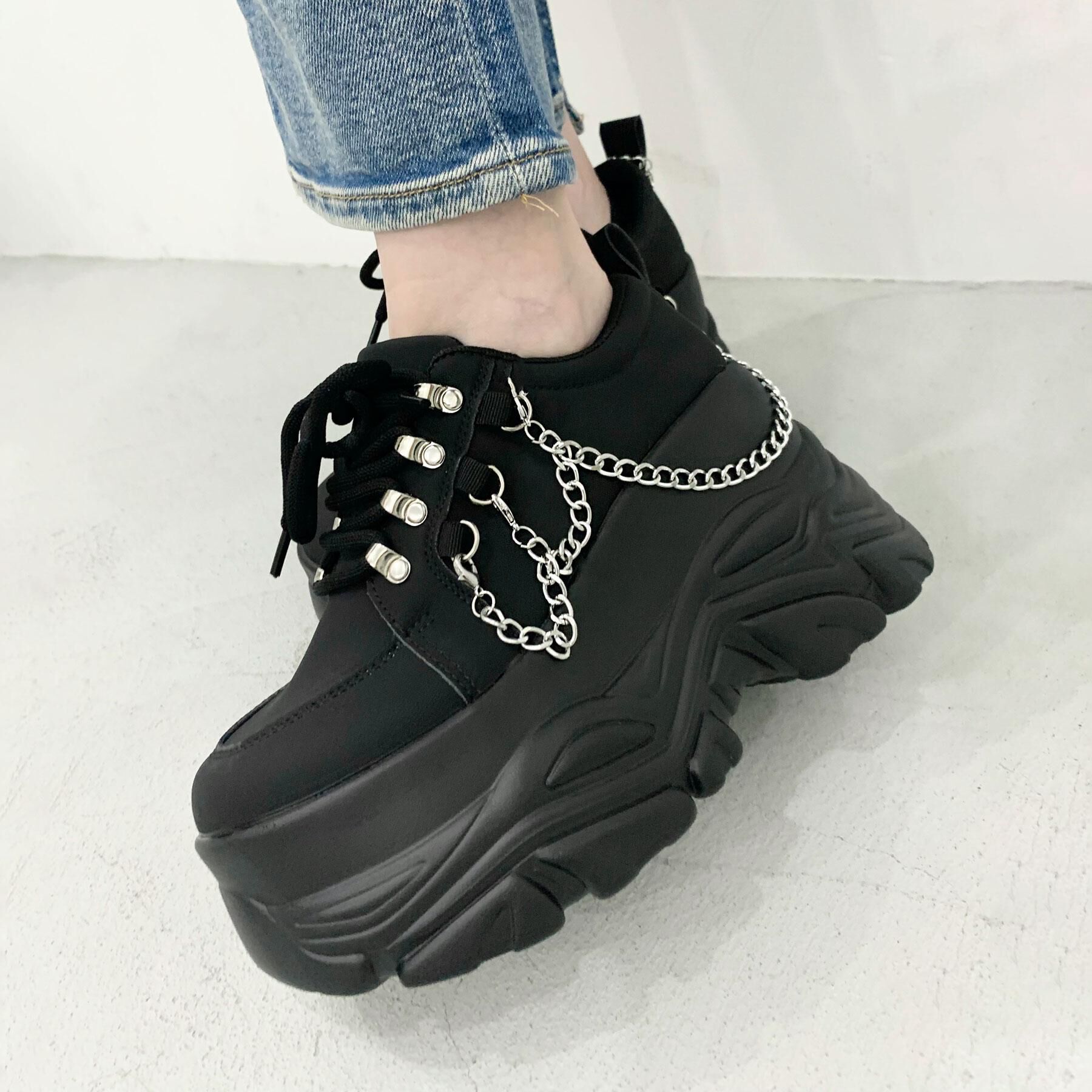 csT&P「厚底ダブルチェーンスニーカー」|スニーカー|