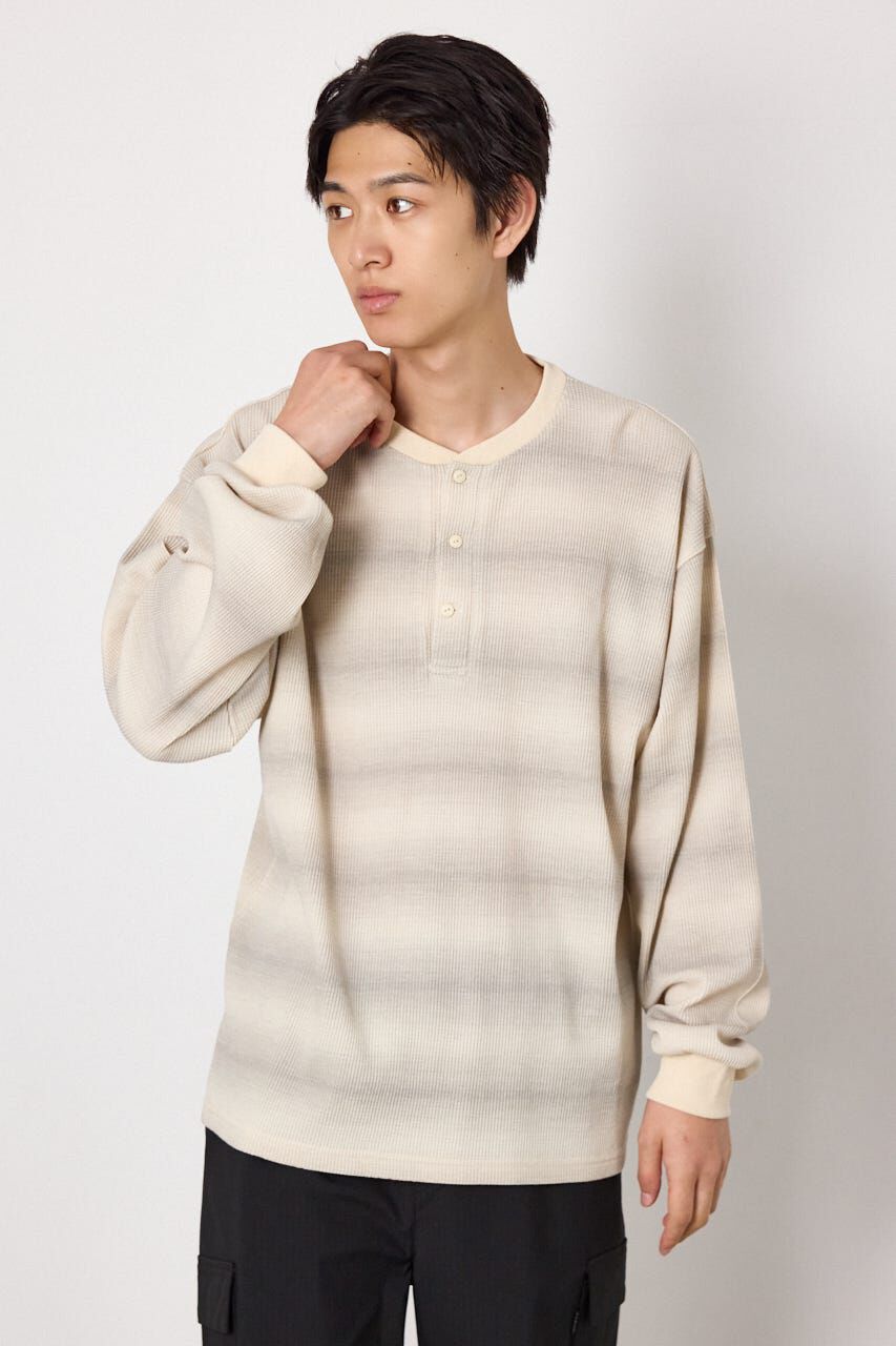 RODEO CROWNS「ヘイズボーダーヘンリーネックトップス」|Tシャツ・カットソー|