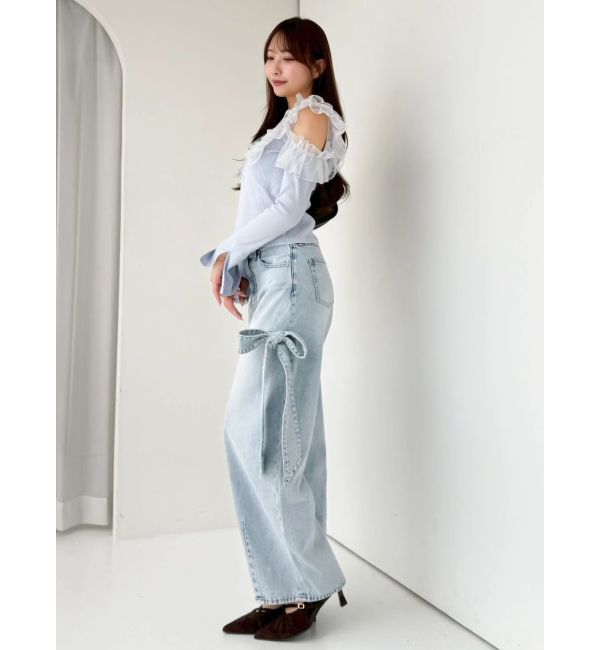 dazzlin「シアーラッフルカットトップス」|Tシャツ・カットソー|