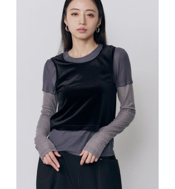 MURUA「マルチWAYセパレートトップス」|Tシャツ・カットソー|ブラック