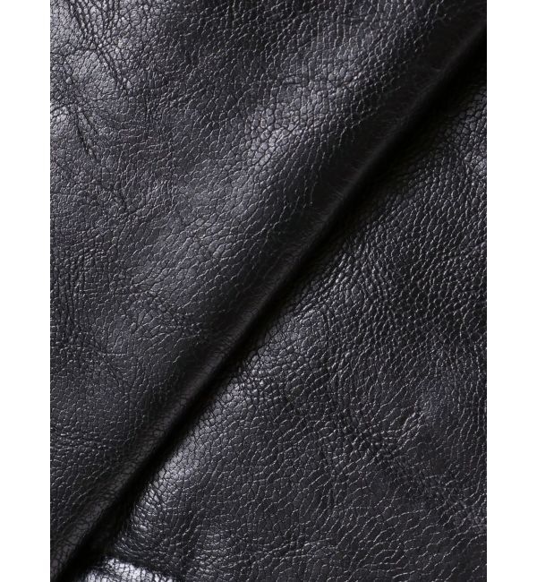 Ungrid「【Htage】フェイクレザータックカーブパンツ」|その他|