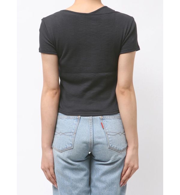 Ungrid「ショルダーデザインシアーTee」|Tシャツ・カットソー|