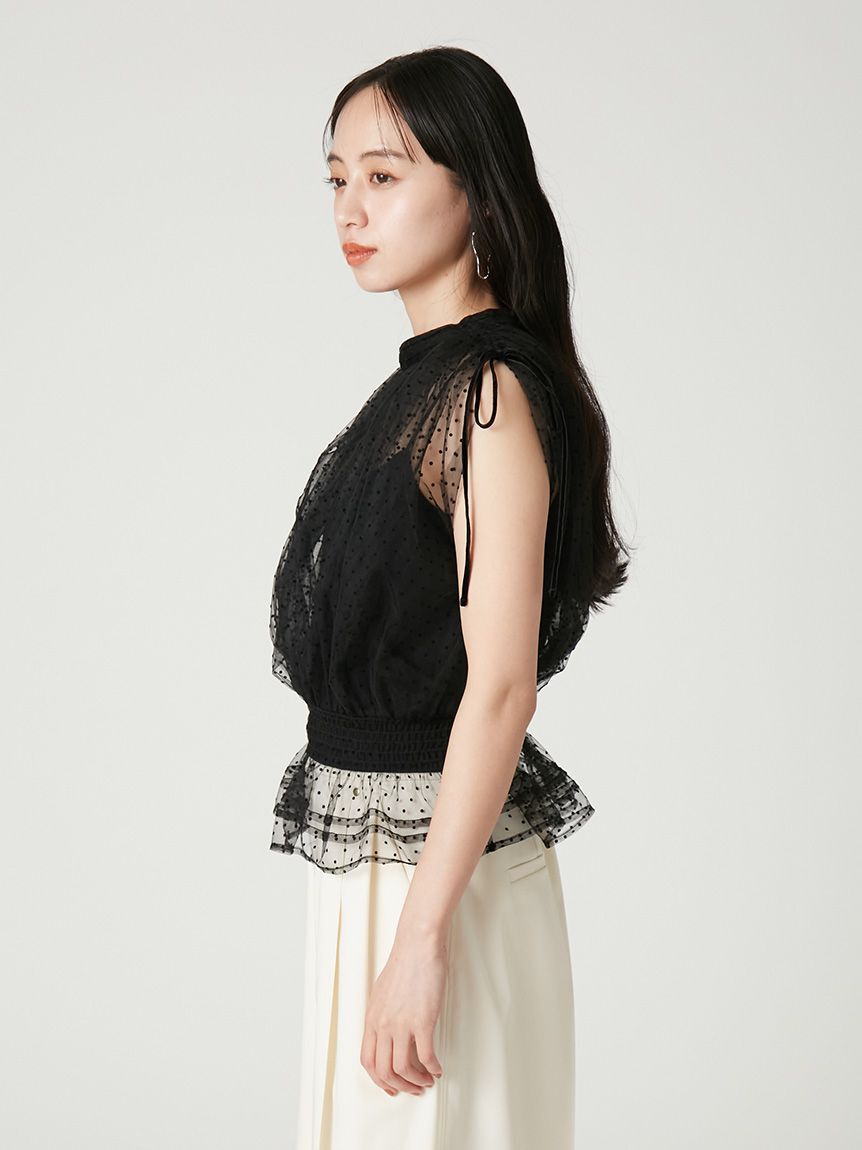 FRAY I.D「2wayチュールドッキングカットソー」|Tシャツ・カットソー|