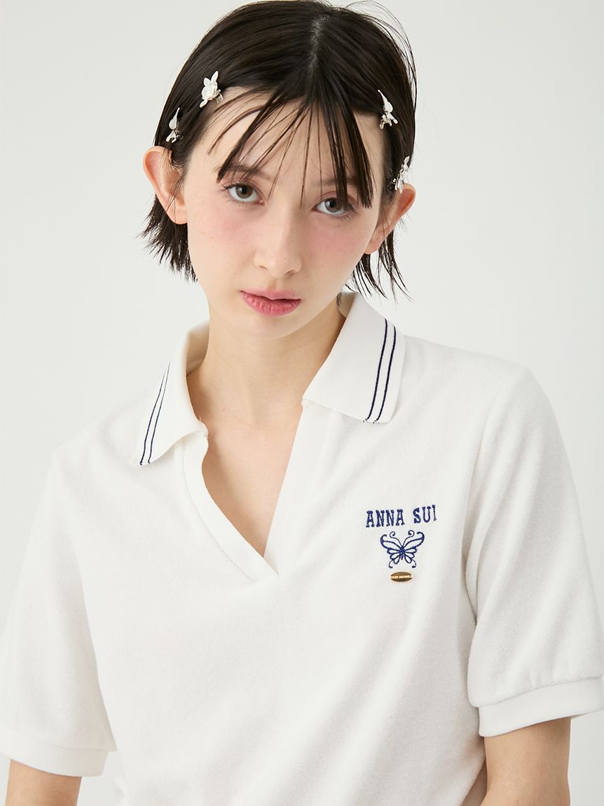 LILY BROWN「【LILY BROWN&times;ANNA SUI】パイルポロトップス」|Tシャツ・カットソー|