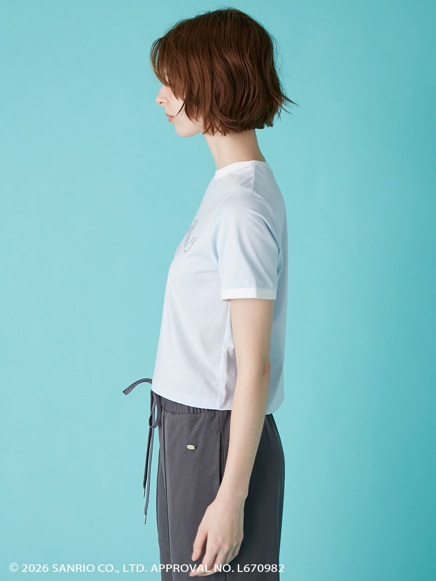 LILY BROWN「【リトルツインスターズ（キキ＆ララ）】ビジューTシャツ」|Tシャツ・カットソー|