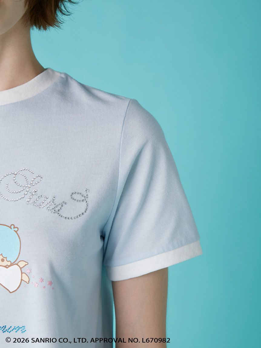 LILY BROWN「【リトルツインスターズ（キキ＆ララ）】ビジューTシャツ」|Tシャツ・カットソー|