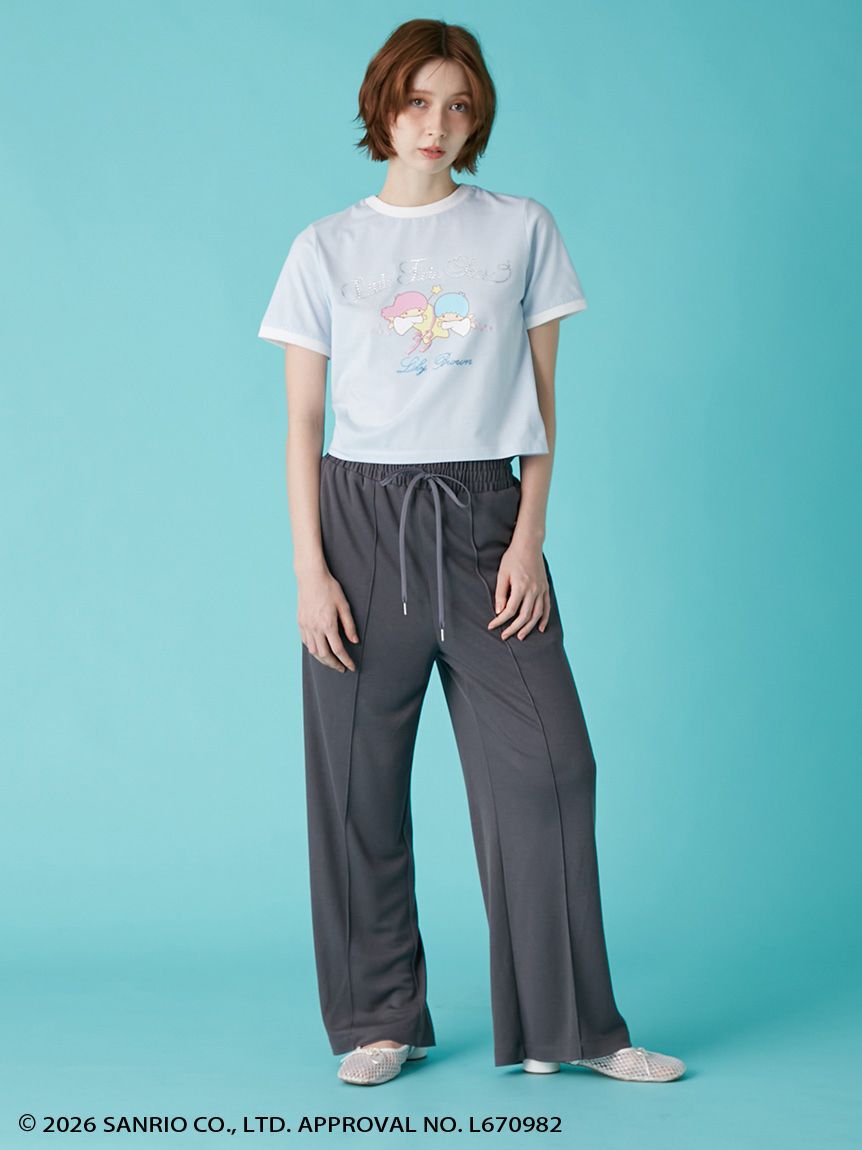 LILY BROWN「【リトルツインスターズ（キキ＆ララ）】ビジューTシャツ」|Tシャツ・カットソー|