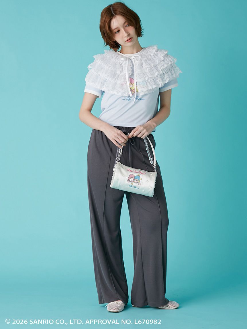 LILY BROWN「【リトルツインスターズ（キキ＆ララ）】ビジューTシャツ」|Tシャツ・カットソー|