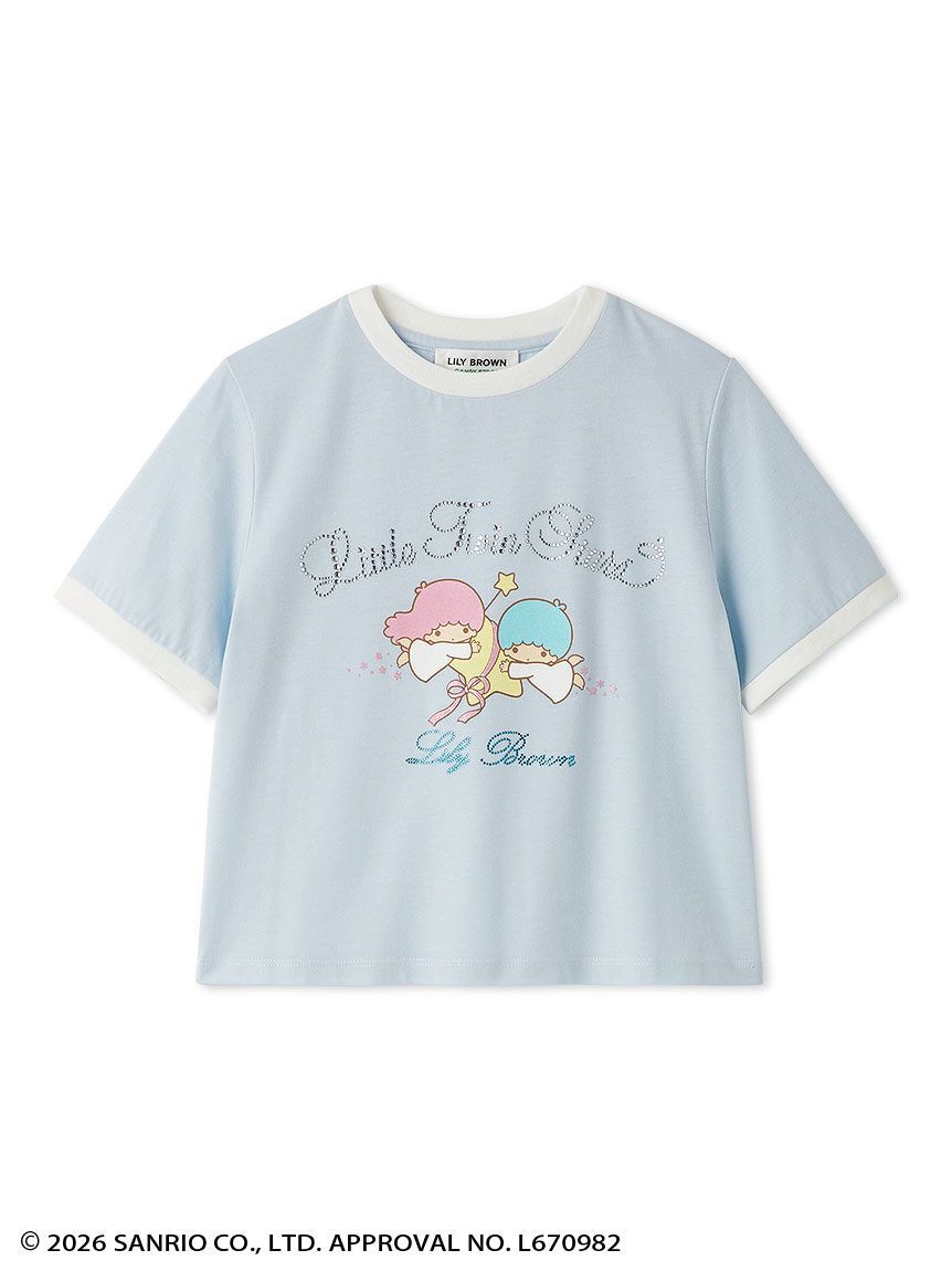 LILY BROWN「【リトルツインスターズ（キキ＆ララ）】ビジューTシャツ」|Tシャツ・カットソー|