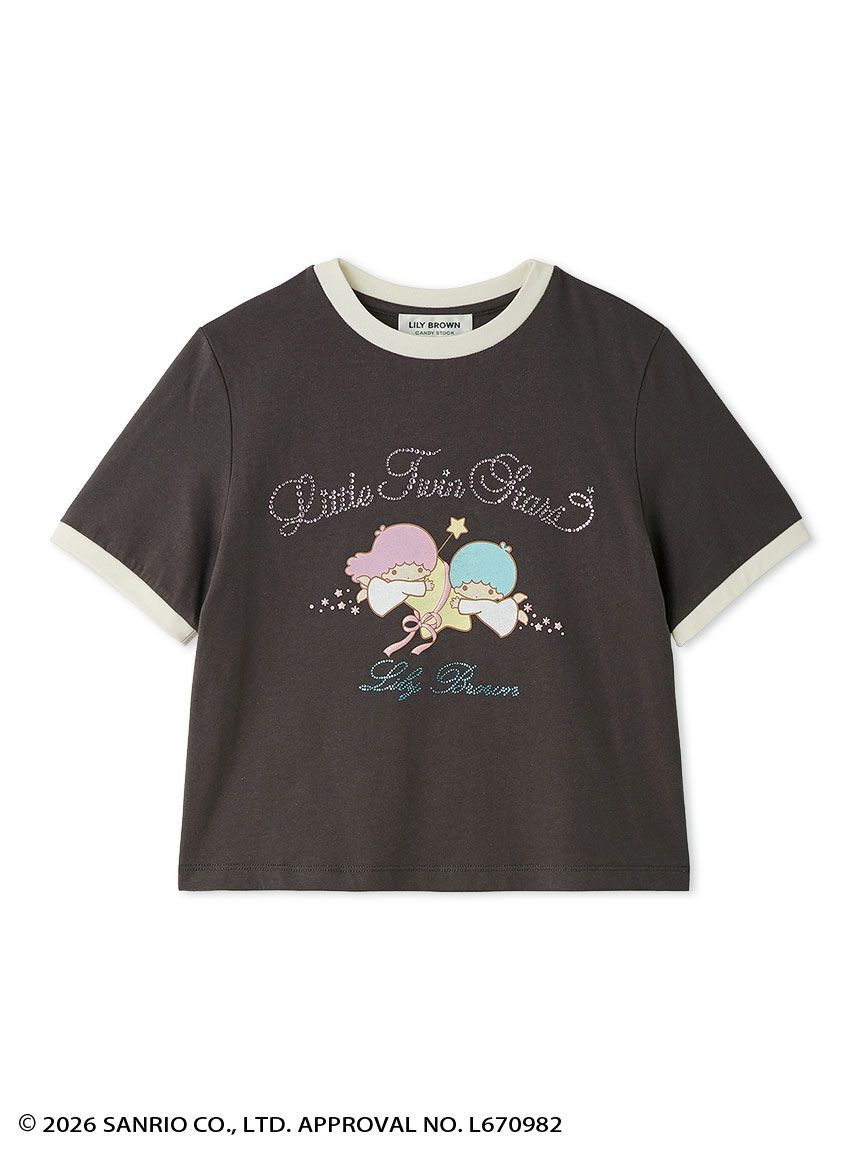 LILY BROWN「【リトルツインスターズ（キキ＆ララ）】ビジューTシャツ」|Tシャツ・カットソー|