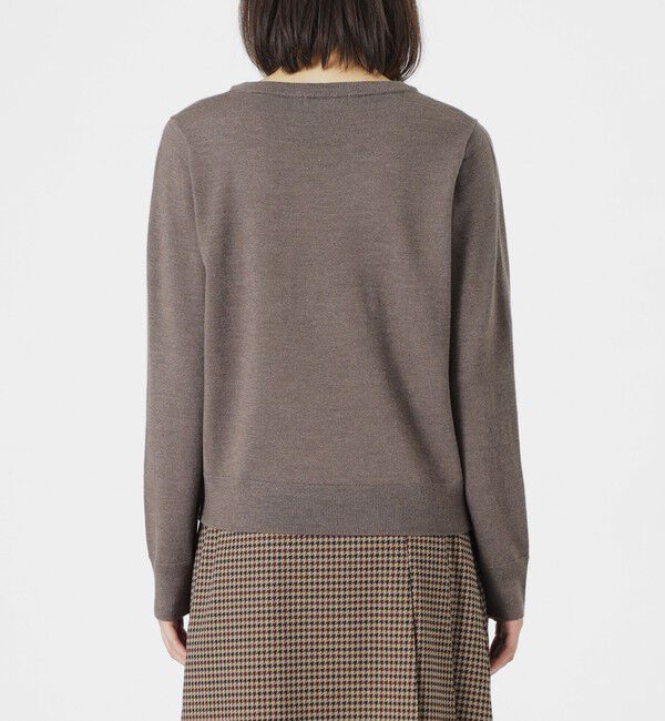  「【CASHWOOL】 ウォッシャブルラメVネックニット」|ニット・セーター|