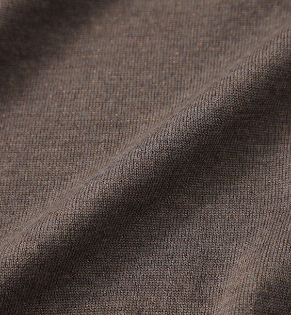  「【CASHWOOL】 ウォッシャブルラメVネックニット」|ニット・セーター|