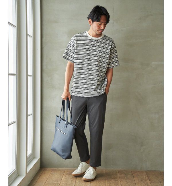 ikka「【雑誌MonoMax5月号掲載】GOKU楽パンツ EASY STRETCH 冷感アンクル「小泉孝太郎さん着用モデル」」|スラックス|