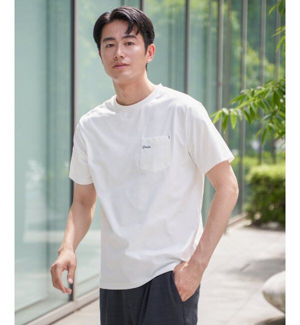 ikka「速乾COOLポケットプリントTシャツ」|Tシャツ・カットソー|ホワイト