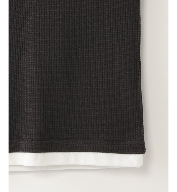 ikka kids「【親子コーデ】ワッフルフェイクレイヤードロンT（130~160cm）」|Tシャツ・カットソー|
