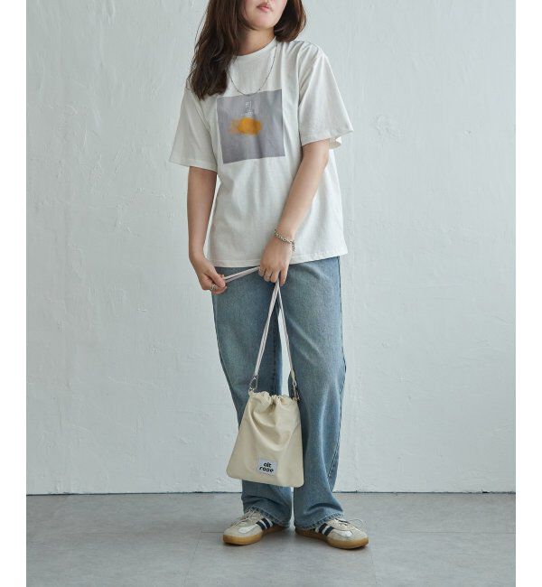 VENCE share style「【接触冷感／UVカット】天竺フラワープリントTシャツ」|Tシャツ・カットソー|