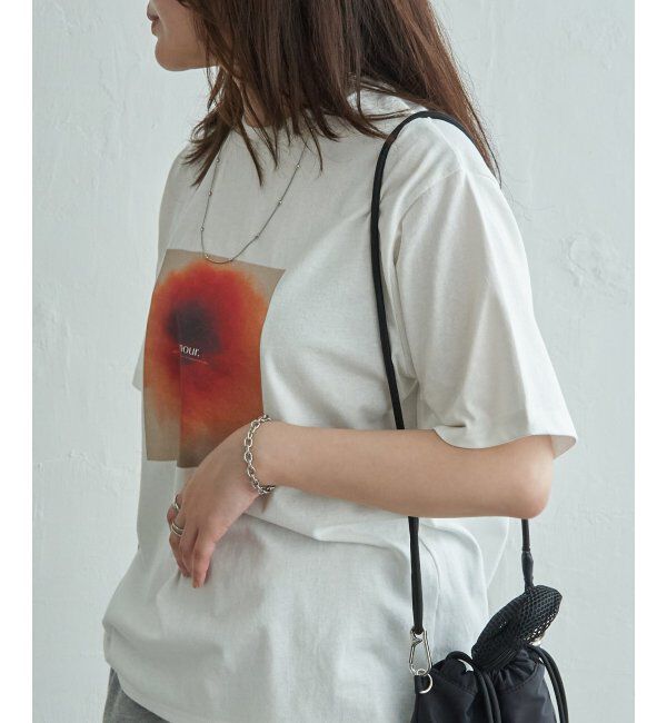VENCE share style「【接触冷感／UVカット】天竺フラワープリントTシャツ」|Tシャツ・カットソー|