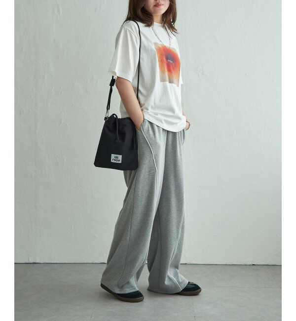 VENCE share style「【接触冷感／UVカット】天竺フラワープリントTシャツ」|Tシャツ・カットソー|