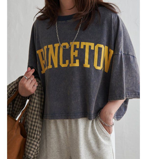 VENCE share style「パウダー加工ボリュームプリントT」|Tシャツ・カットソー|
