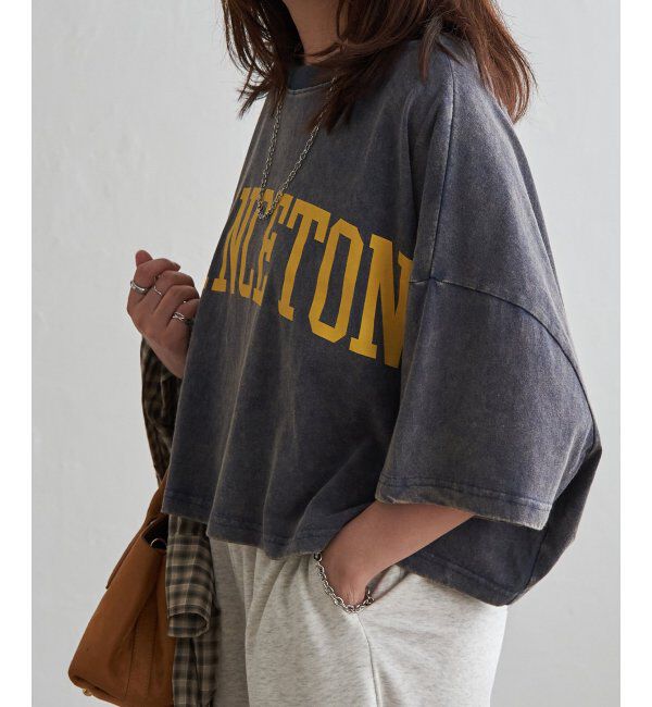 VENCE share style「パウダー加工ボリュームプリントT」|Tシャツ・カットソー|