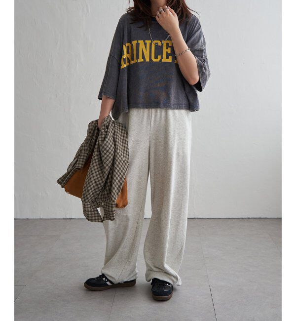 VENCE share style「パウダー加工ボリュームプリントT」|Tシャツ・カットソー|