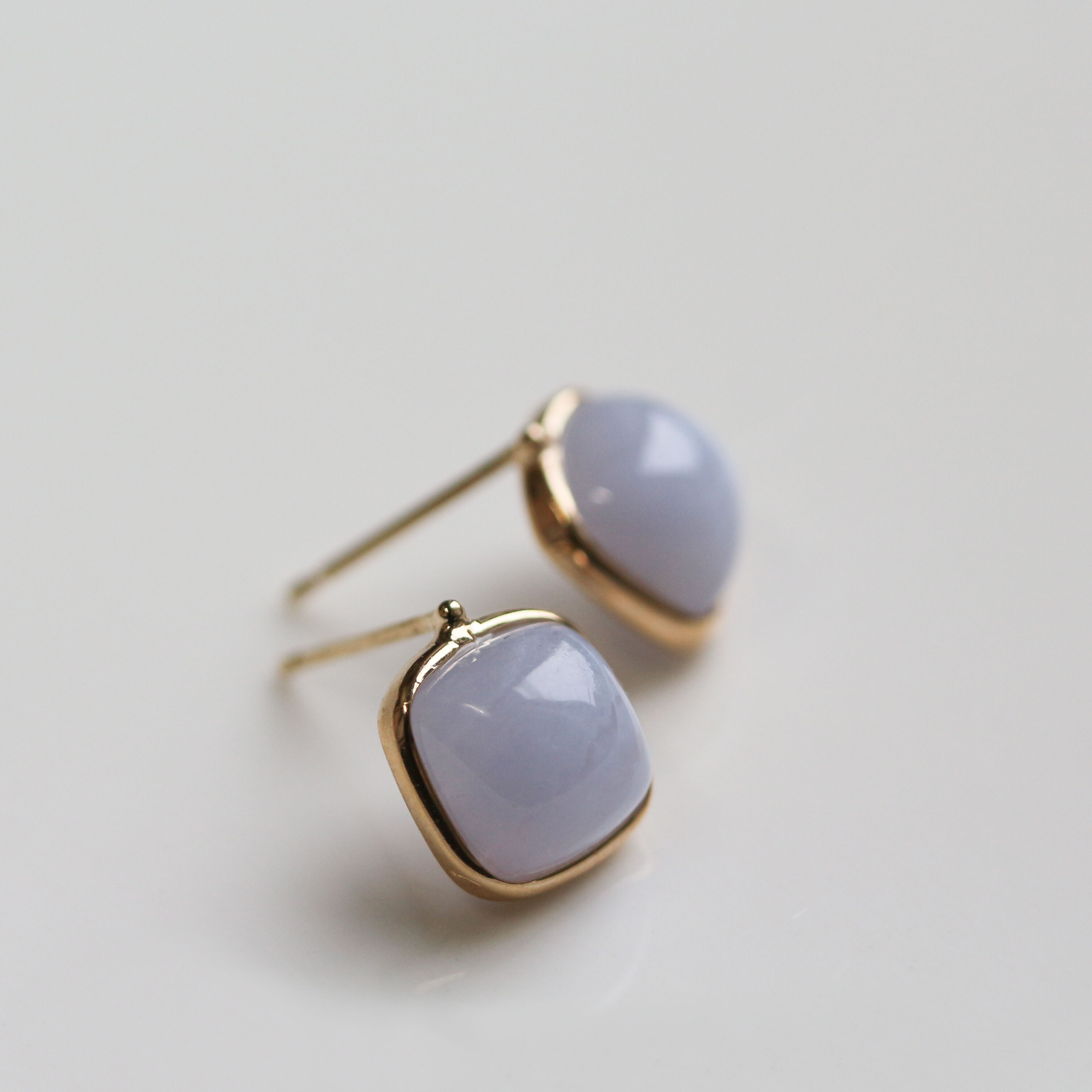  「カラーストーン カボション ピアス | K10YG」|ピアス|