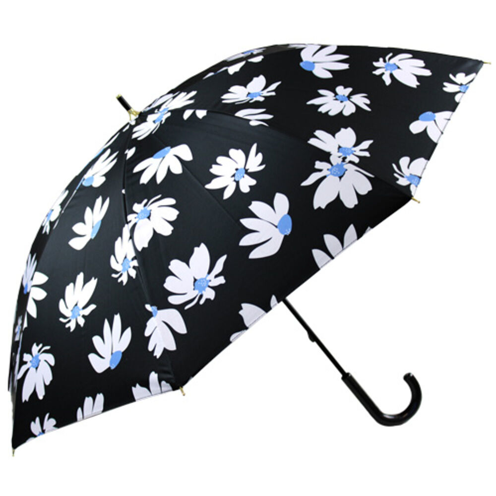 BACKYARD FAMILY「傘 レディース 大人 通販 長傘 47cm 晴雨兼用 かさ カサ 雨傘 日傘 一級遮光」|傘|ブラック2