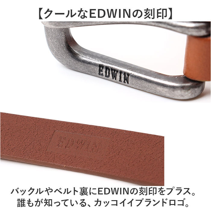 BACKYARD FAMILY「EDWIN エドウィン?ベルト 0111174 通販 プレーンベルト 革ベルト メンズ 30mm」|ベルト|