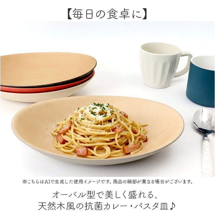 BACKYARD FAMILY「日本製 カレー皿 おしゃれ 通販 パスタ皿 オーバル型 食器 抗菌 食洗機対応 電子レンジ対応」|食器・キッチングッズ|