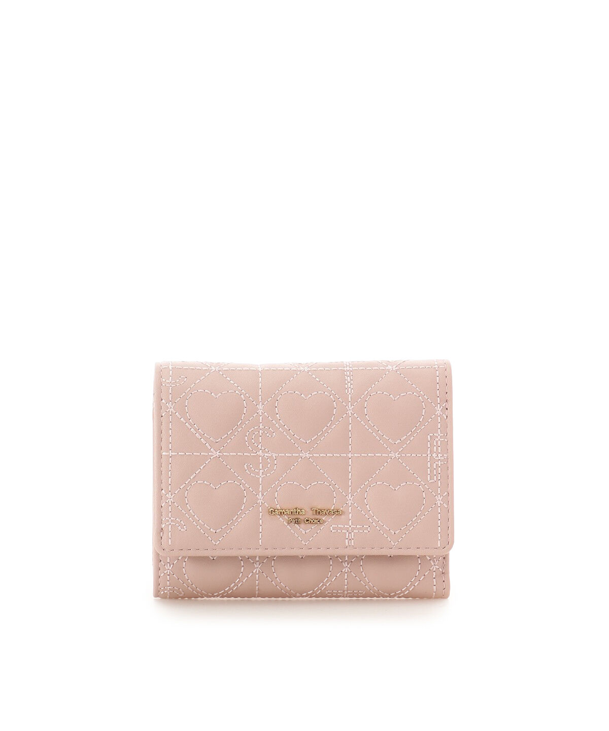 Samantha Thavasa Petit Choice「ハートキルティング折財布」|財布|ピンク