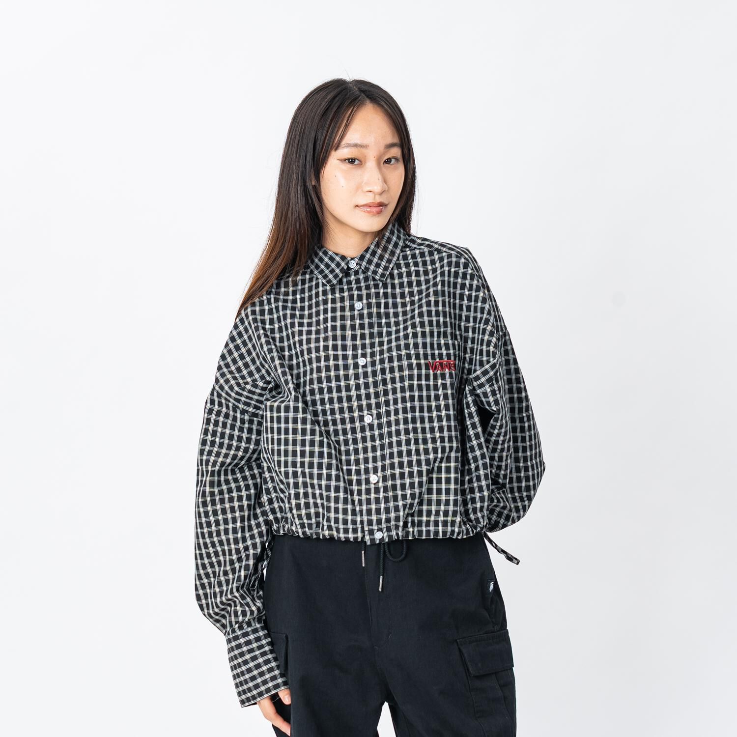 VANS「【VANSｱﾊﾟﾚﾙ(WJ)】W DRAWSTRING CHECK SHIRT」|Tシャツ・カットソー|