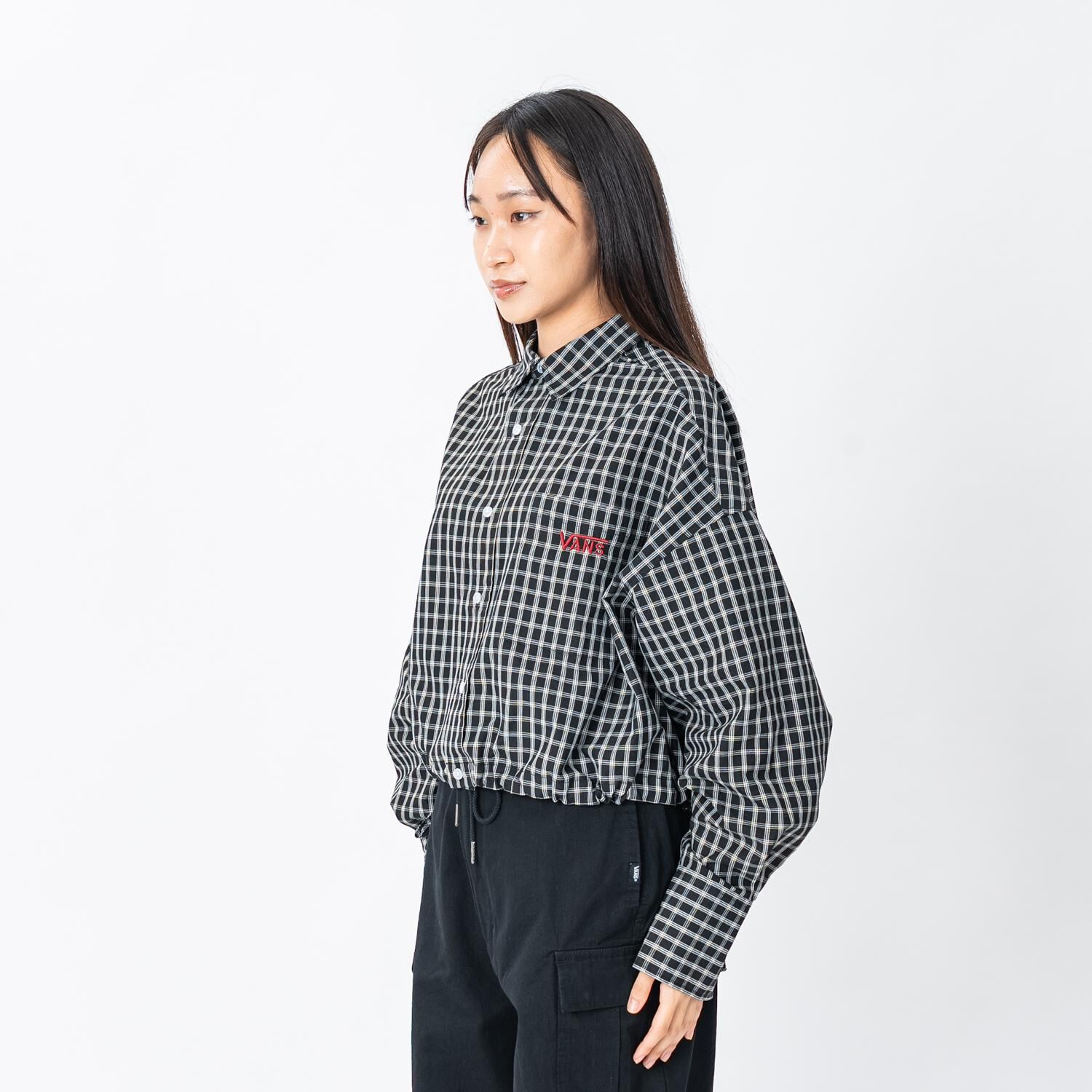 VANS「【VANSｱﾊﾟﾚﾙ(WJ)】W DRAWSTRING CHECK SHIRT」|Tシャツ・カットソー|