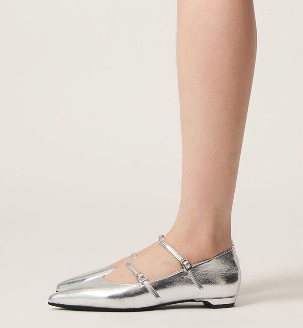 ODETTE E ODILE「＜SY＞ ポインテッド ダブルストラップ フラット15&uarr;」|パンプス|