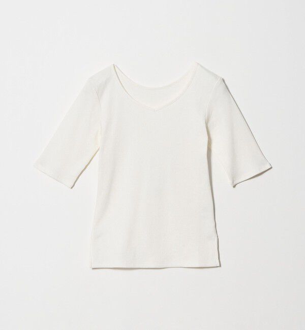 UNITED ARROWS green label relaxing「ブライトリブ 2WAY 5分袖 プルオーバー カットソー」|Tシャツ・カットソー|